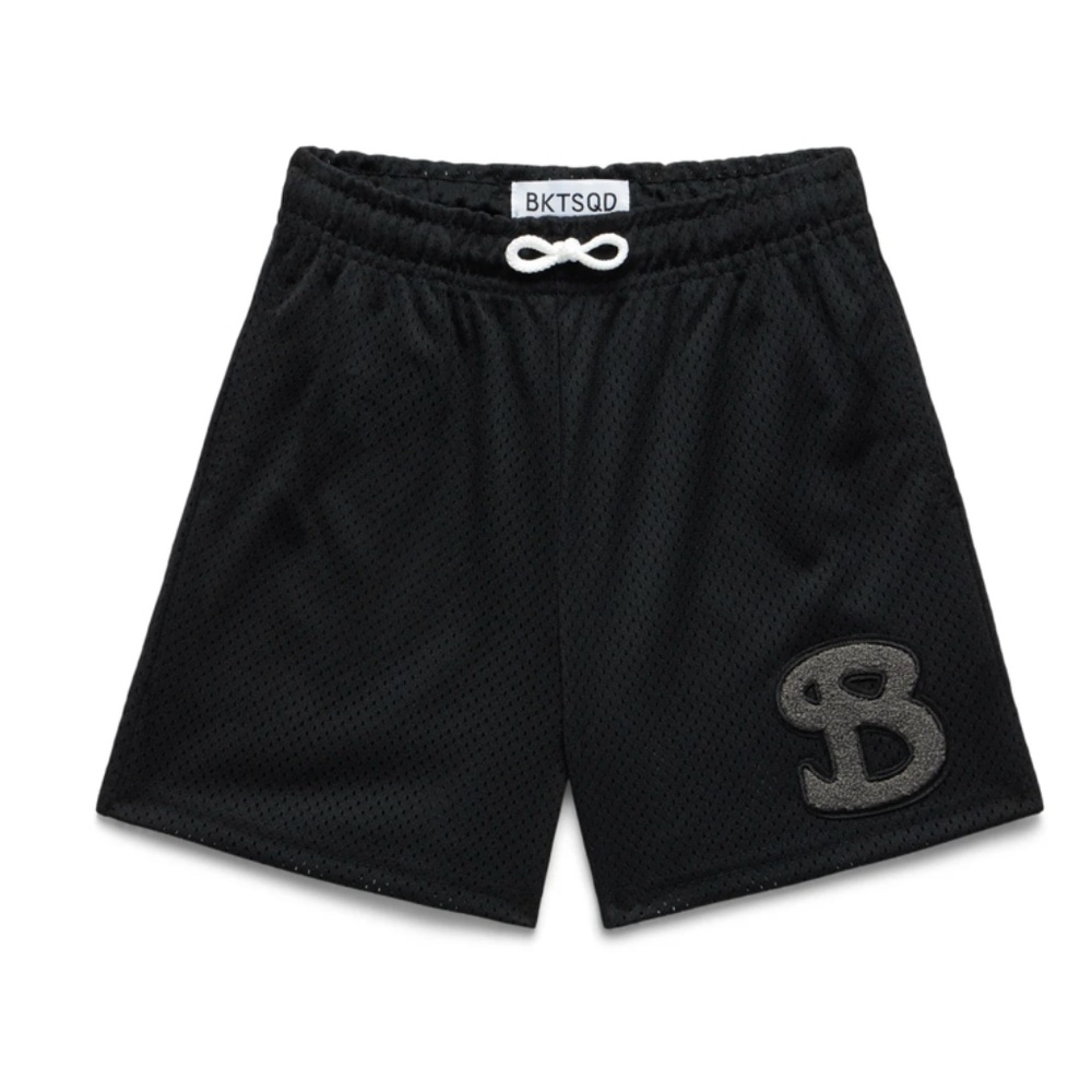 BKTSQD Bucket Squad - CLASSIC CHENILLE SHORTS - BLACK. Never Worn!